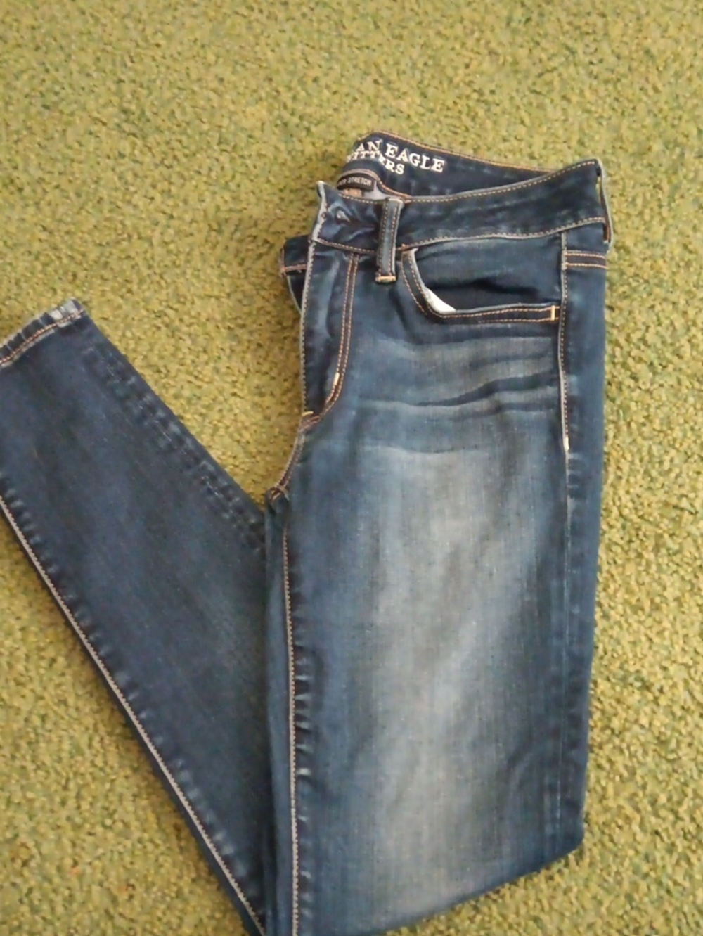 American Eagle Outfitters Women’s Blue Skinny Jeans - Faded Wash